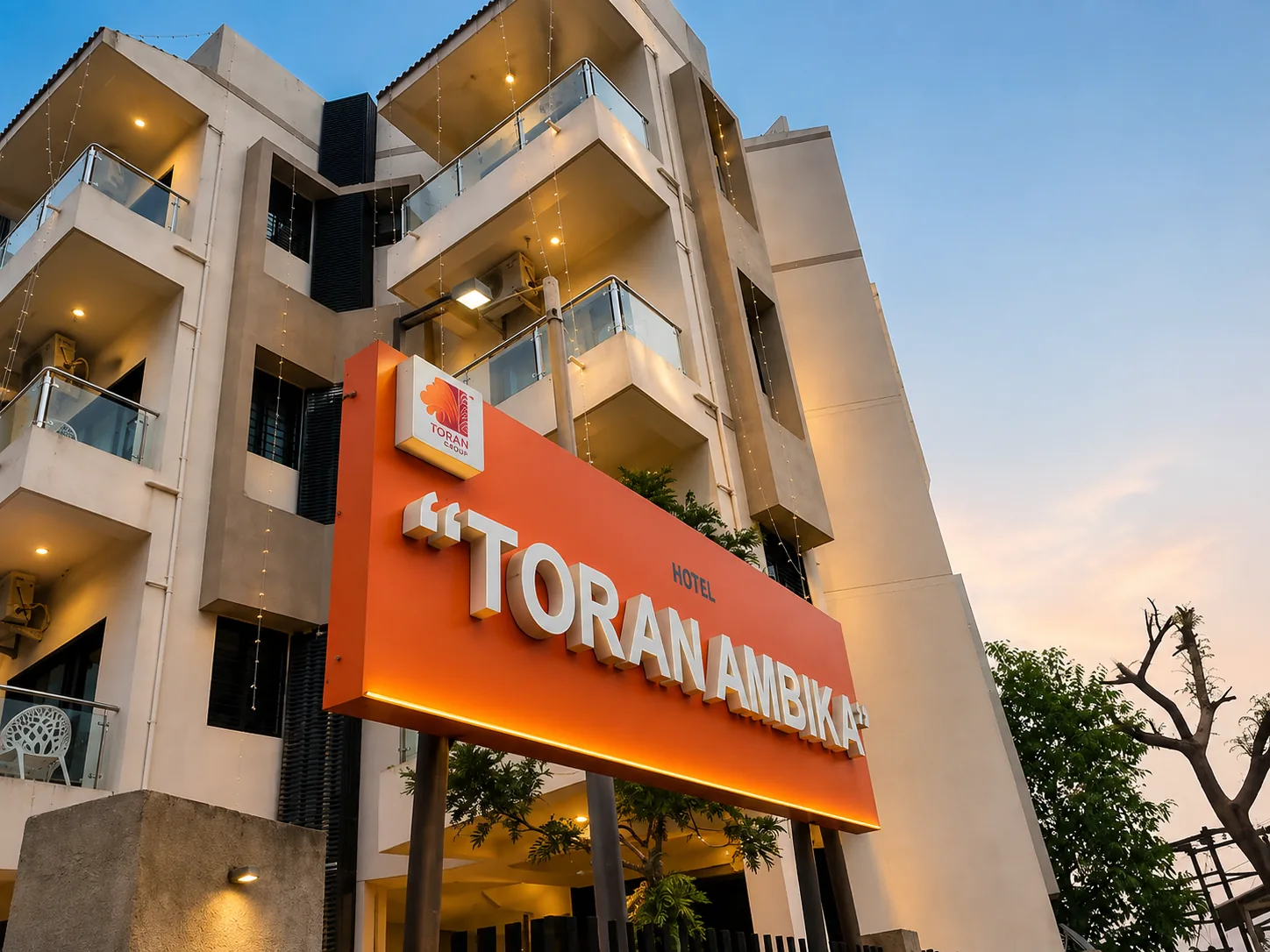 Toran Hill Resort building and signage