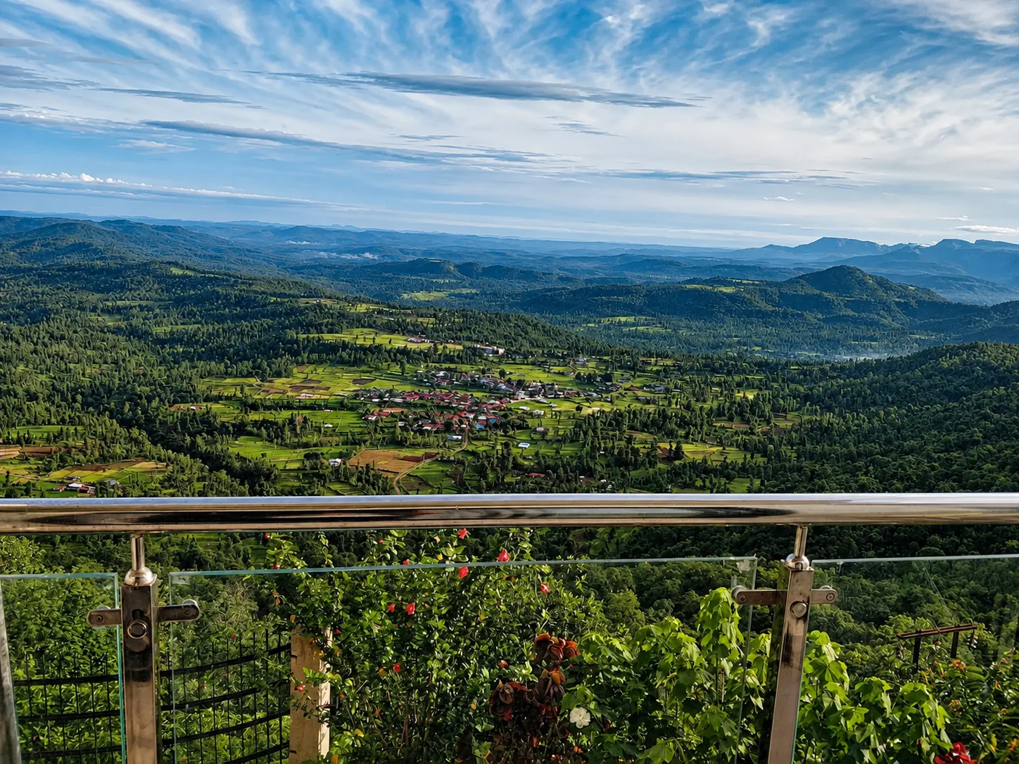 Open valley view from the property terrace